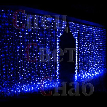 Световой занавес. Синий. 