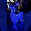 Светодиодная уличная фигура Гордый олень синий